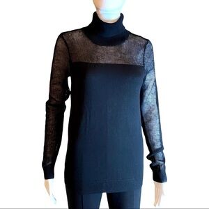 BCBGeneration black mesh not and arms  sweater size medium